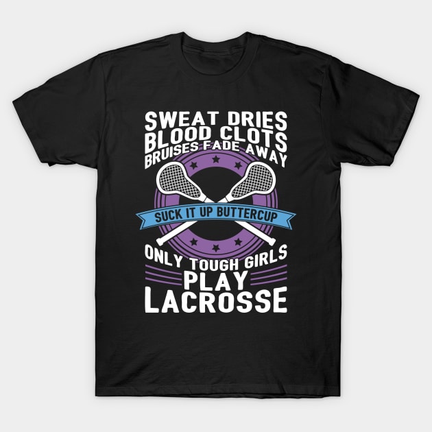 Buttercup Tough Girls Lacrosse T-Shirt by yeoys